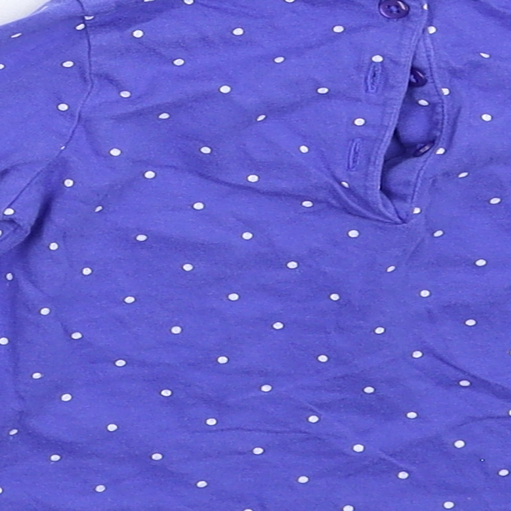 John Lewis Baby Blue Spotted Basic T-Shirt Size 3-6 Months