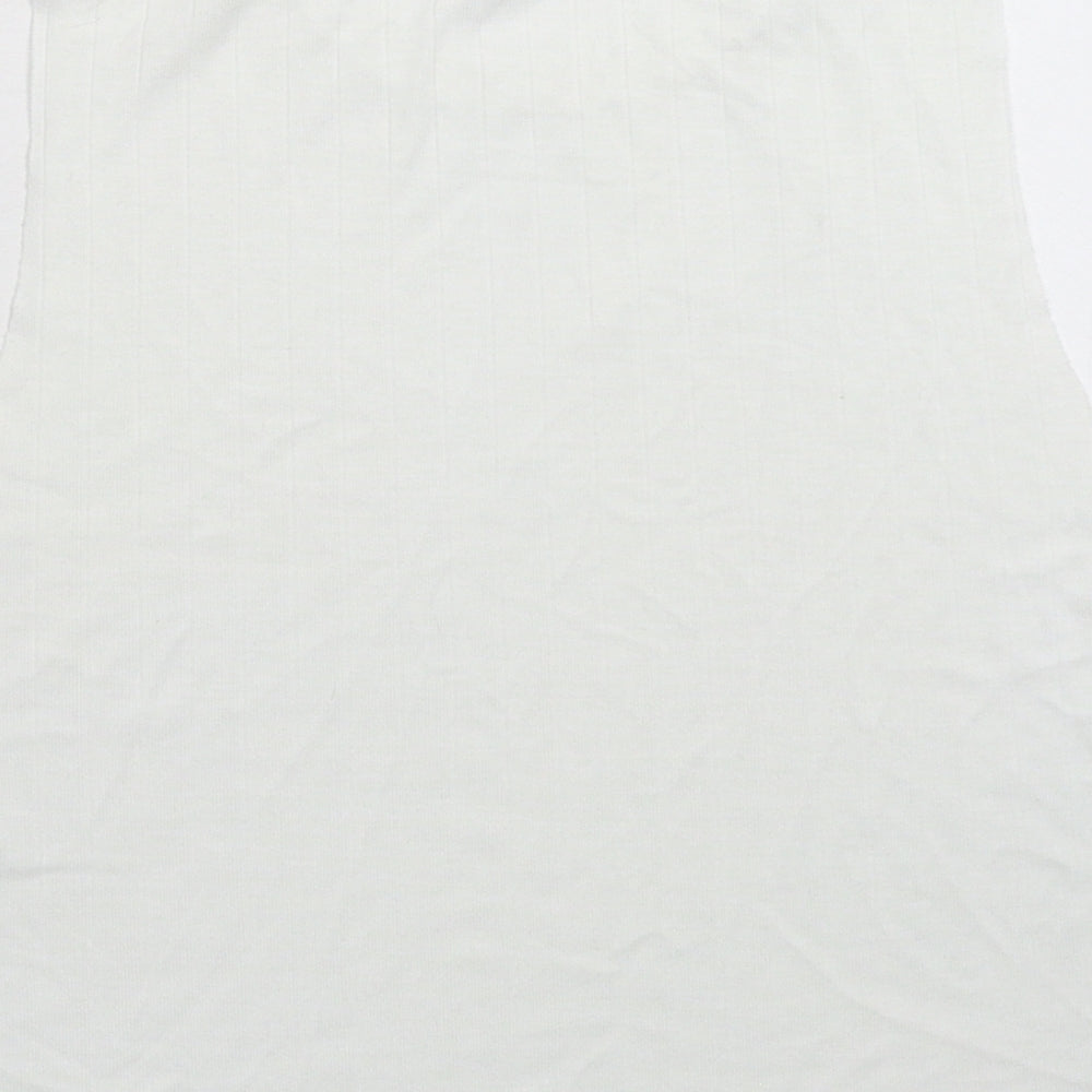 ASOS Womens White Basic Tank Size 10