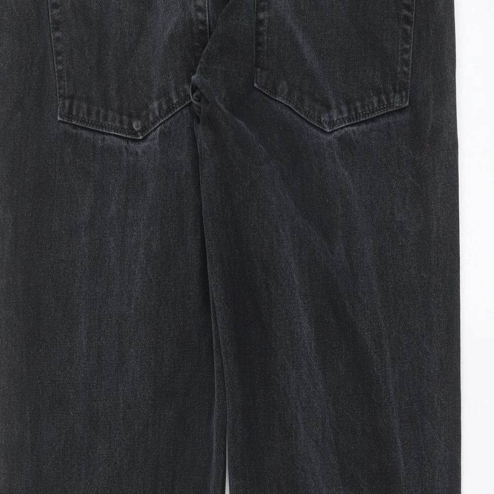 Easy Denim Womens Grey Denim Straight Jeans Size 34 in L25 in