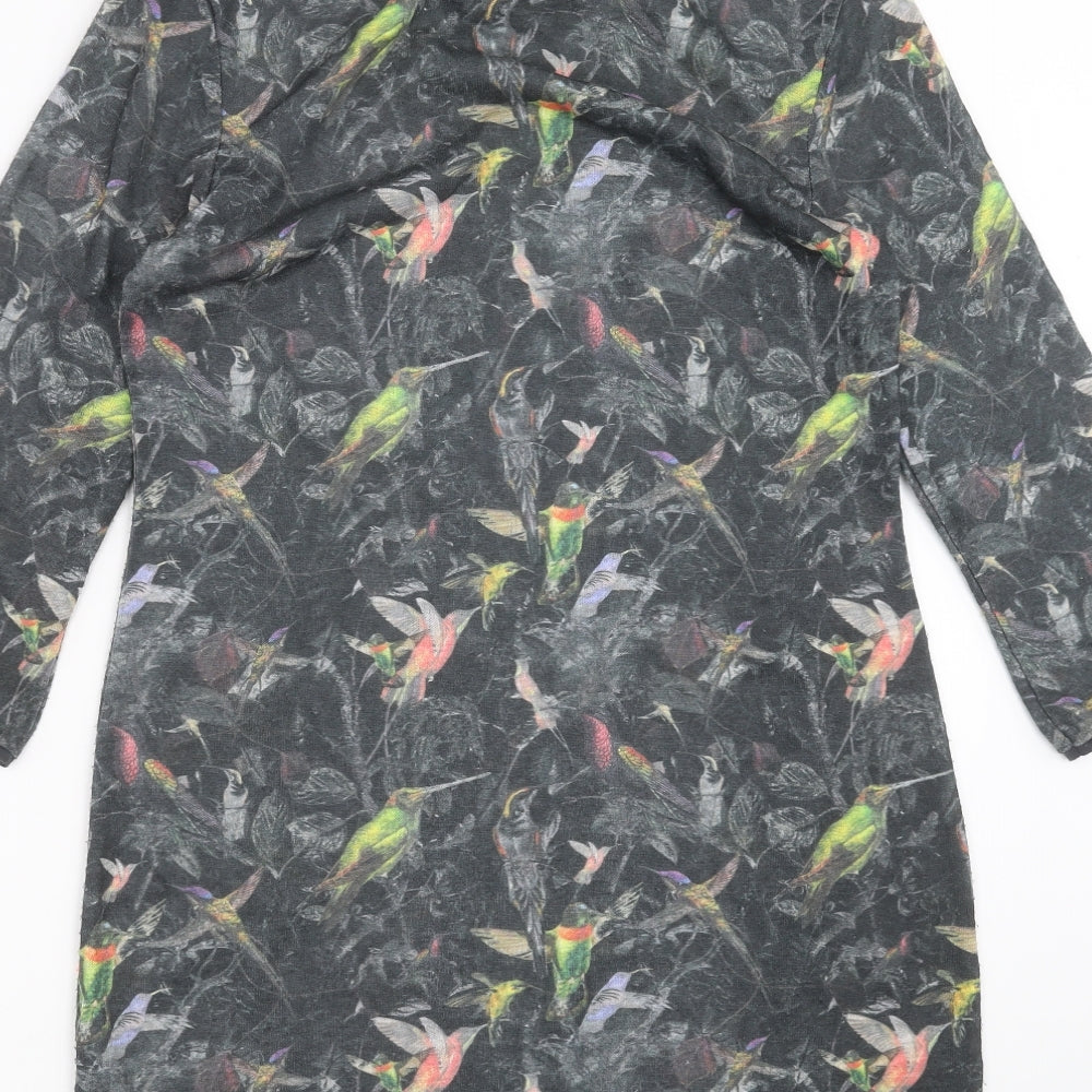 Dorothy Perkins Womens Green T-Shirt Dress Size 12 - Bird pattern