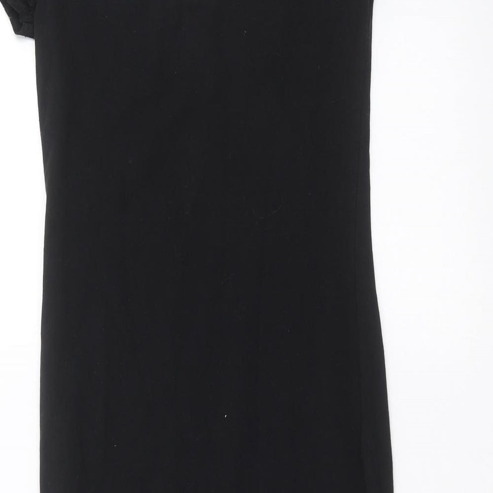 New Look Womens Black Mini Size 10 - Lace sleeves