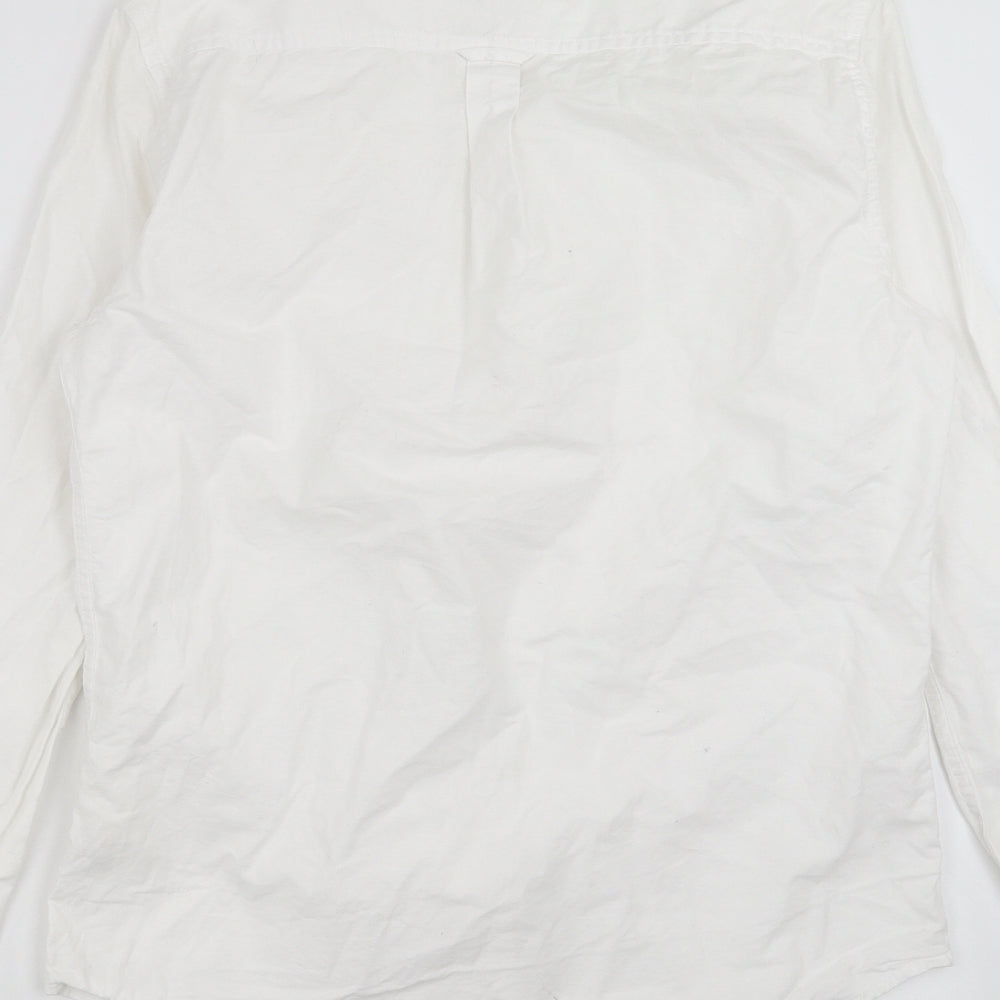 Burton Menswear Mens White Button-Up Size S