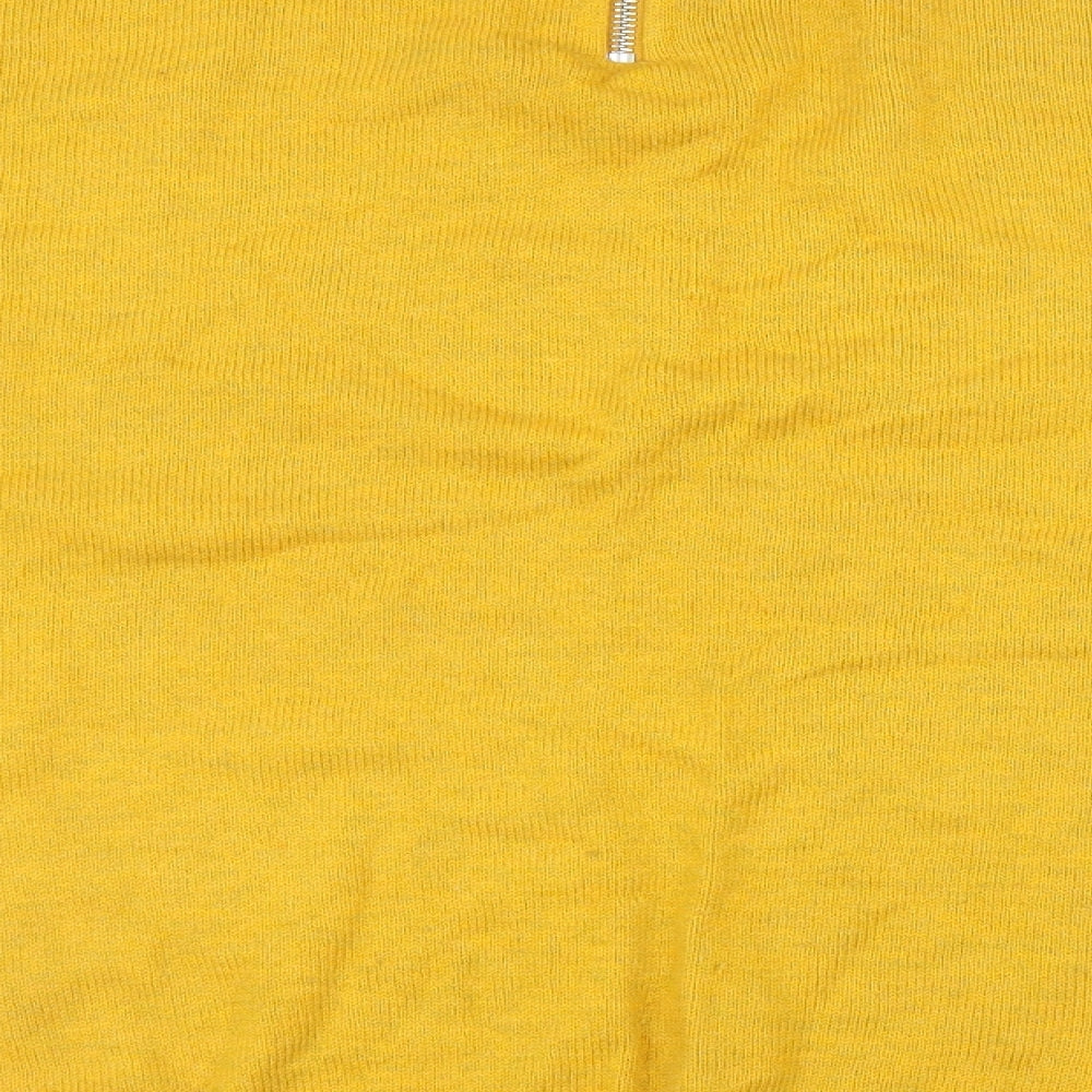 H&M Womens Yellow Pullover Jumper Size M