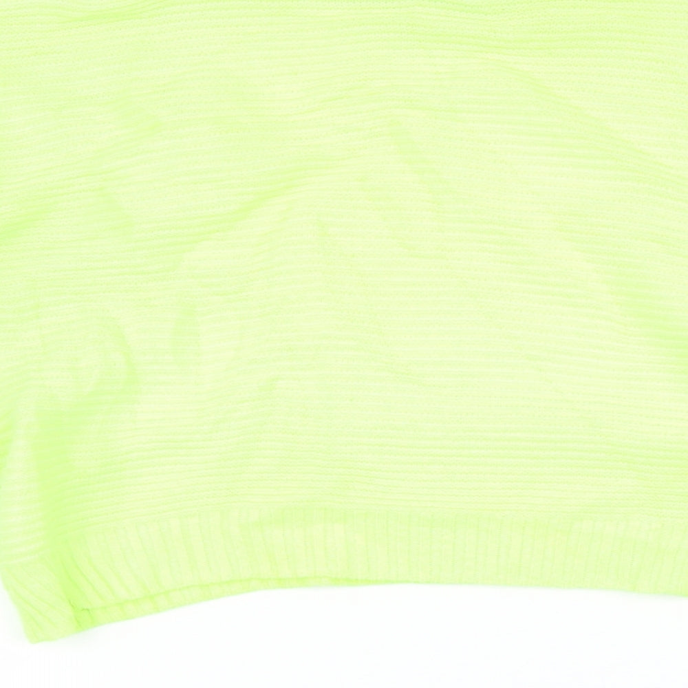 PRETTYLITTLETHING Womens Green Pullover Jumper Size 12