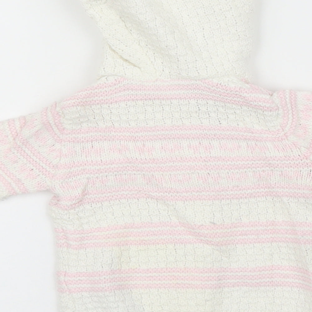 George Girls Multicoloured Striped Cardigan Jumper One Size
