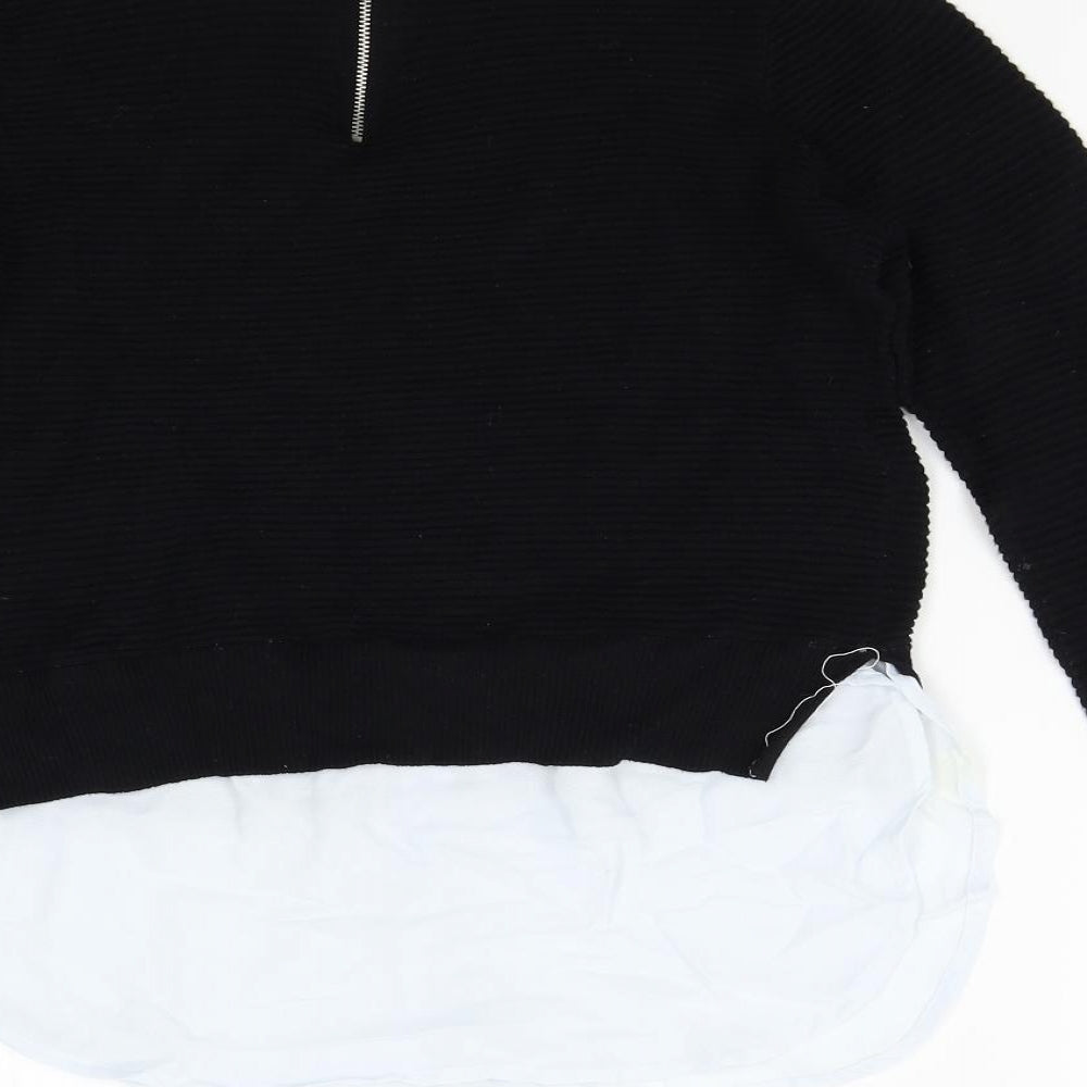 Preworn Girls Black Pullover Jumper Size M