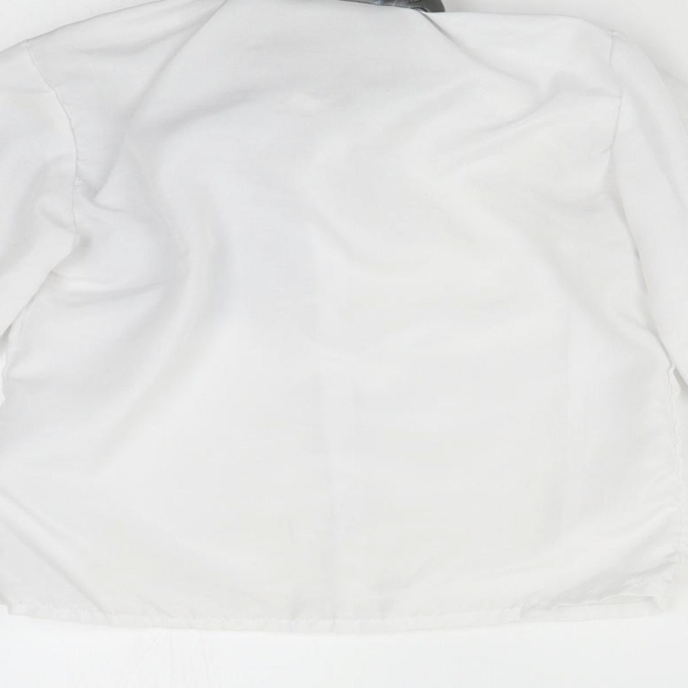 Preworn Boys White Basic Button-Up Size 4 Years - With Neck Tie