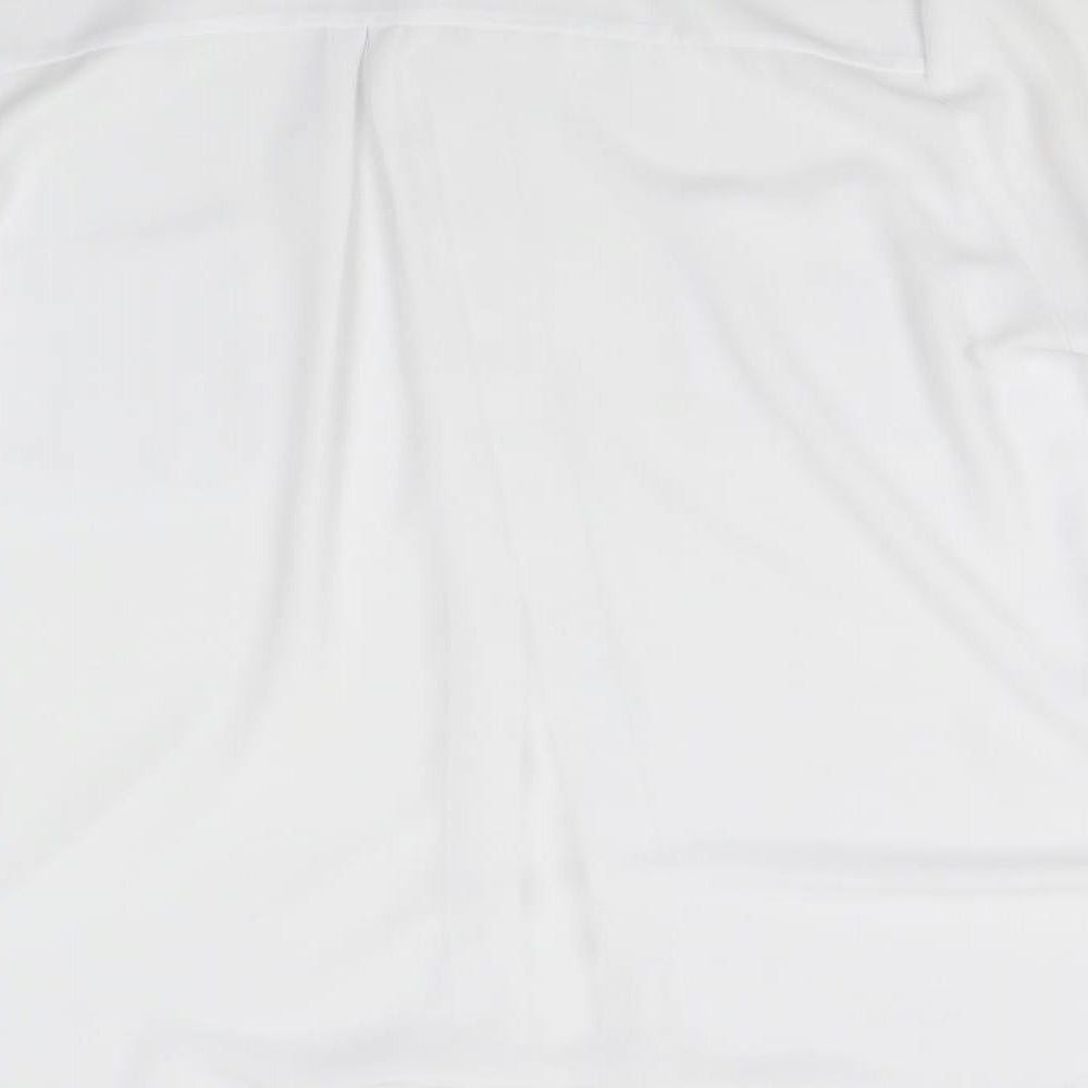 Preworn Womens White Basic Blouse Size L