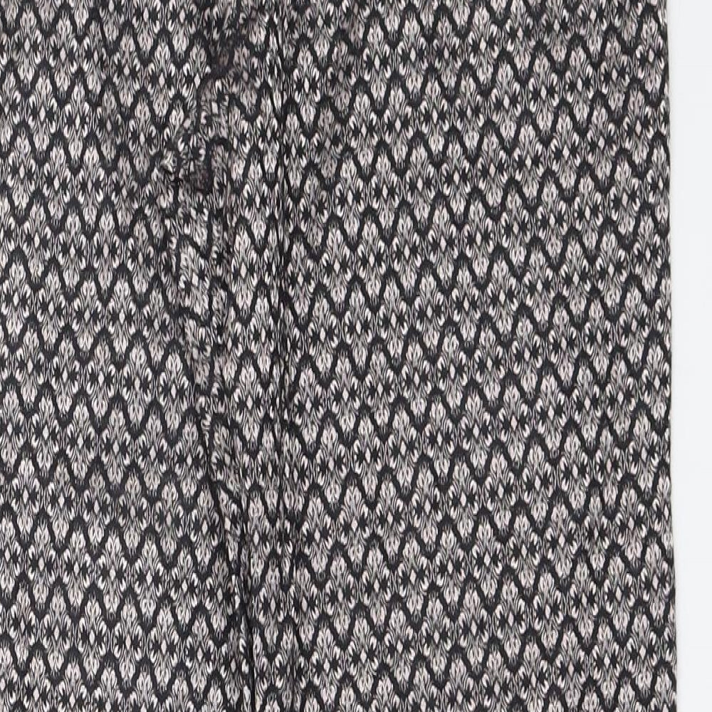 ELGO Womens Black Capri Trousers Size 42 L28 in