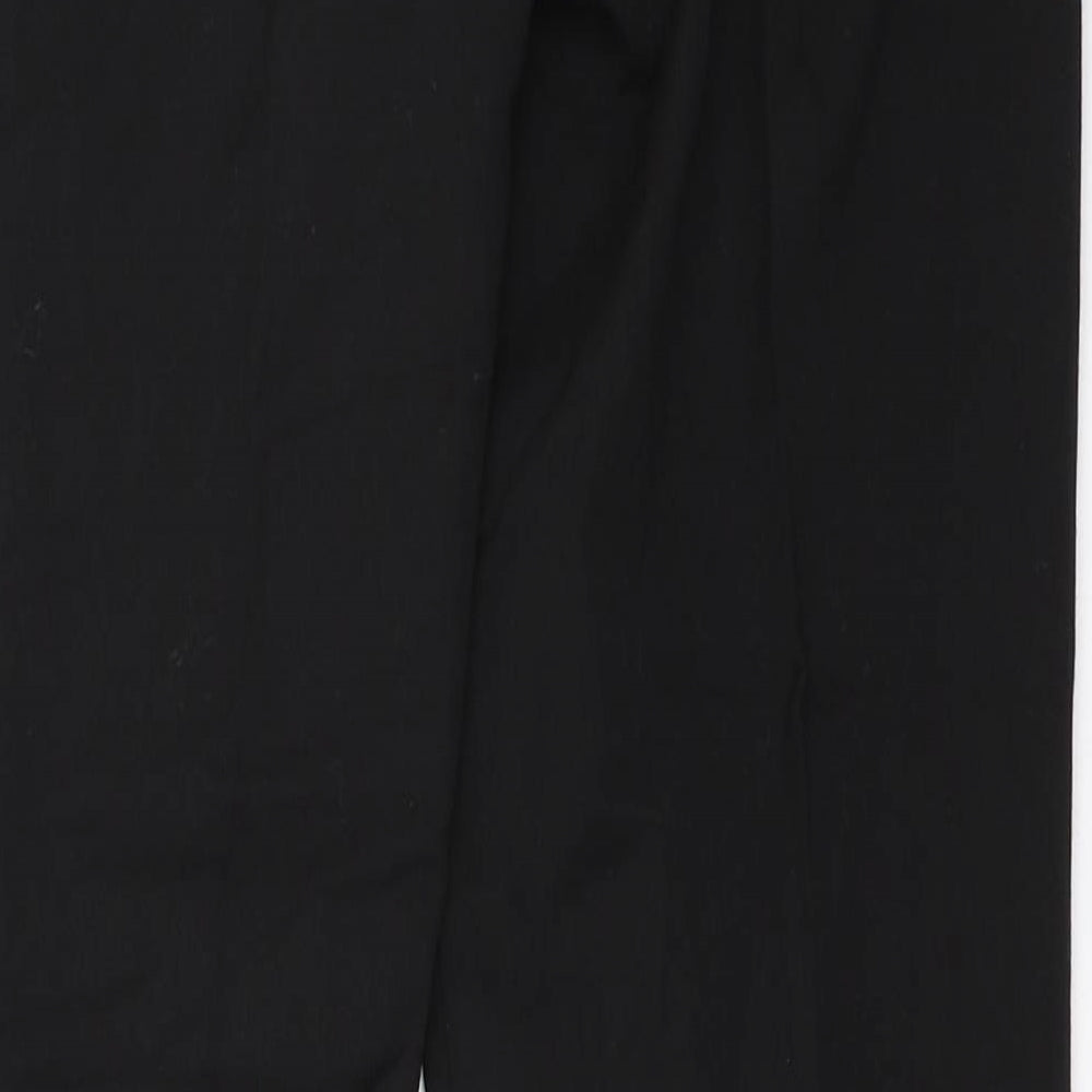Montego Womens Black Trousers Size 10 L32.5 in
