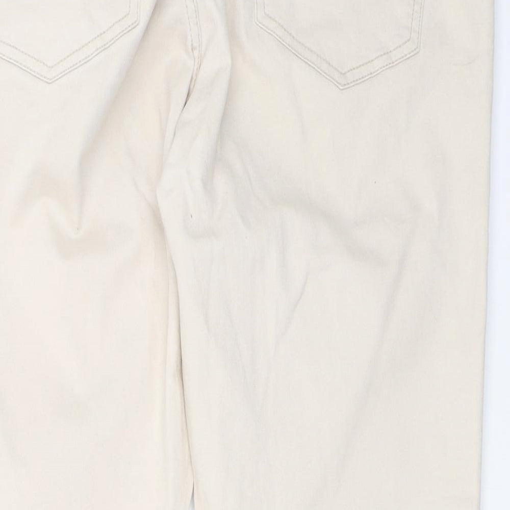 Encuentro Womens Beige Cropped Jeans Size 40 L23 in