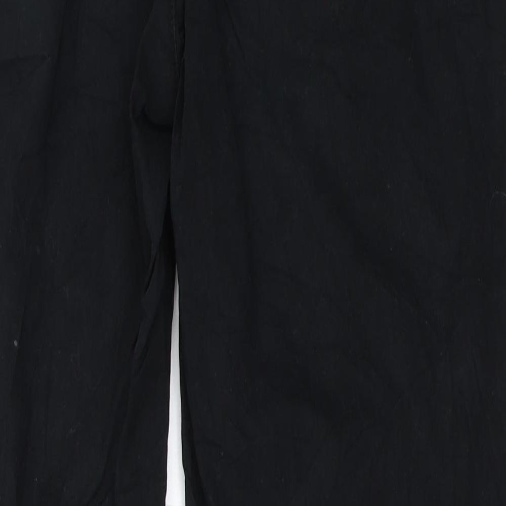 Lindex Womens Black Chino Trousers Size 36 L27 in