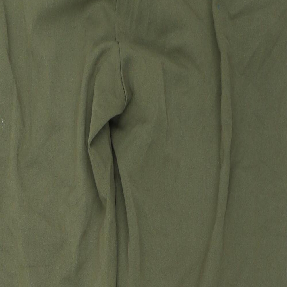 Anna Rose Womens Green Trousers Size 12 L25.5 in