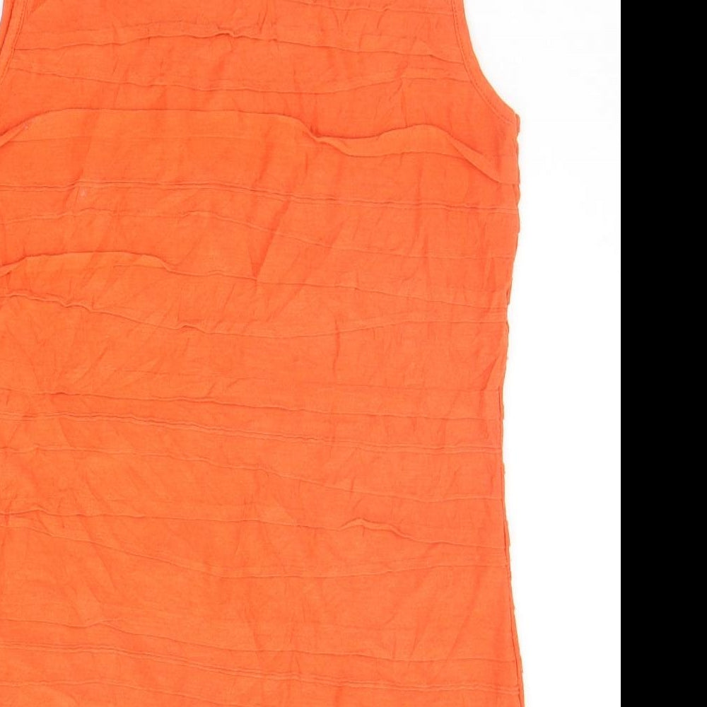 Wallis Womens Orange Basic Tank Size 12