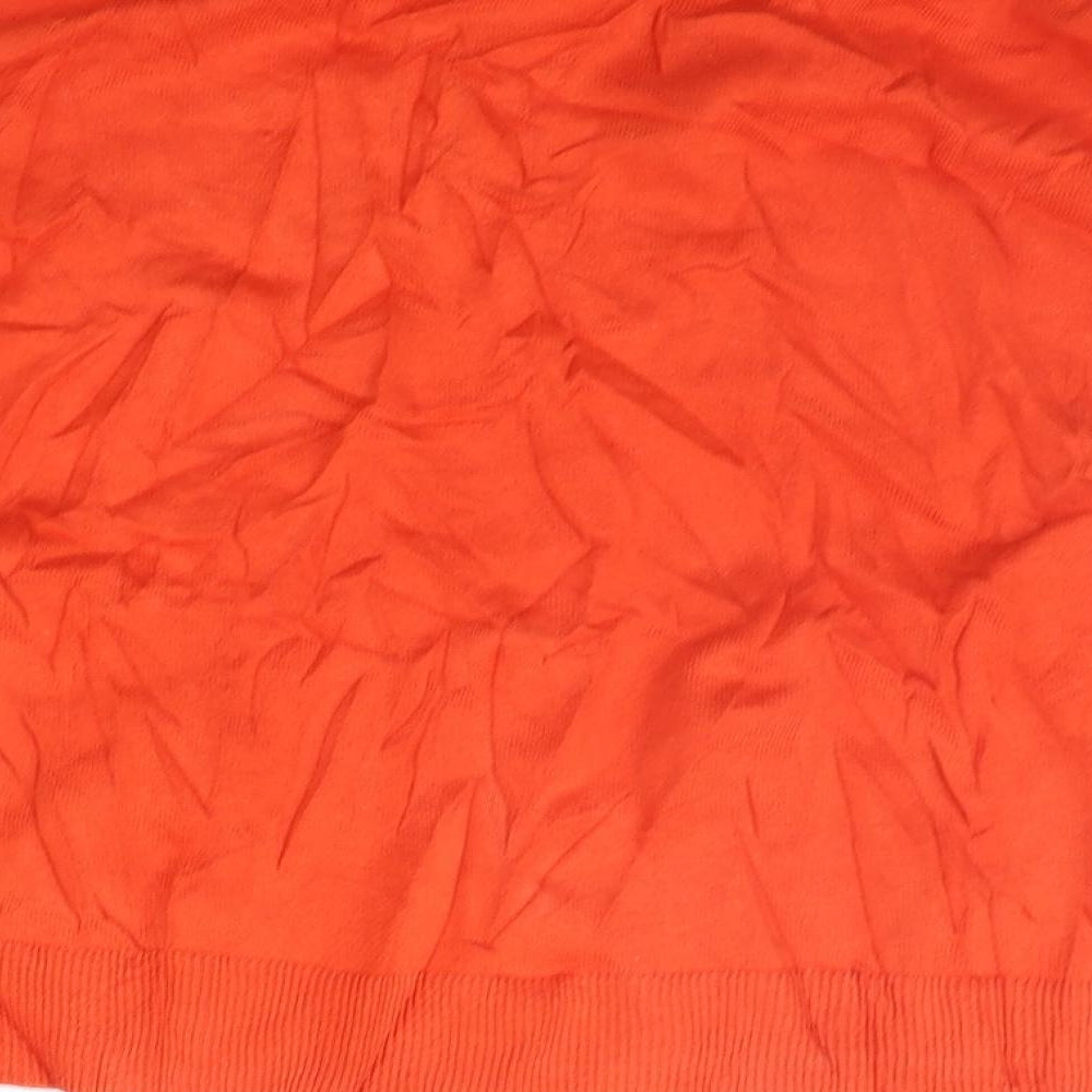 Belle Vere Womens Orange Pullover Jumper Size XL