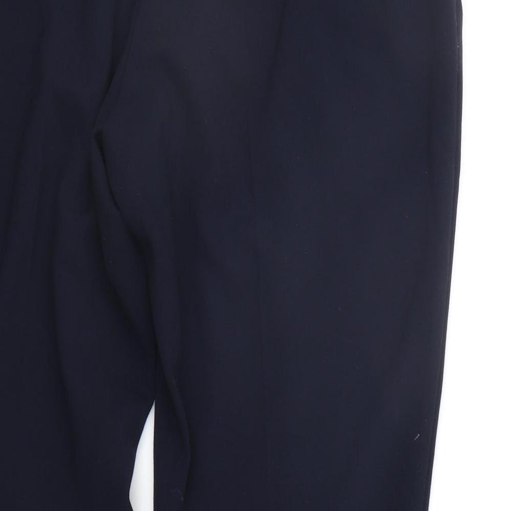 Marks & Spencer Womens Blue Trousers Size 16 L26 in