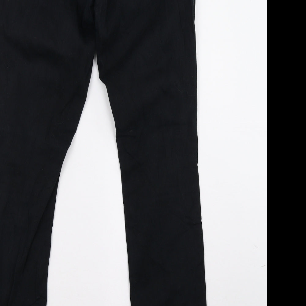 Janina Womens Black Trousers Size 12 L31 in