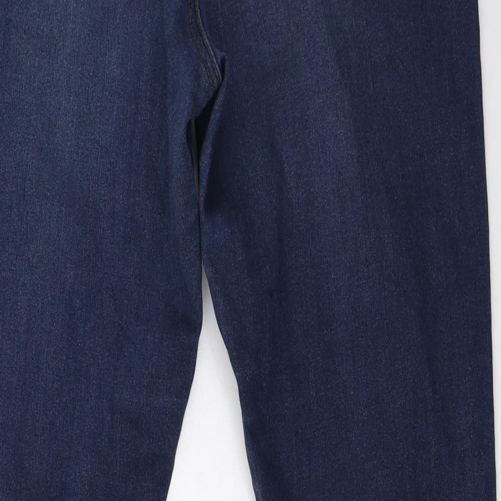 mapp Womens Blue Denim Straight Jeans Size 10 L32 in