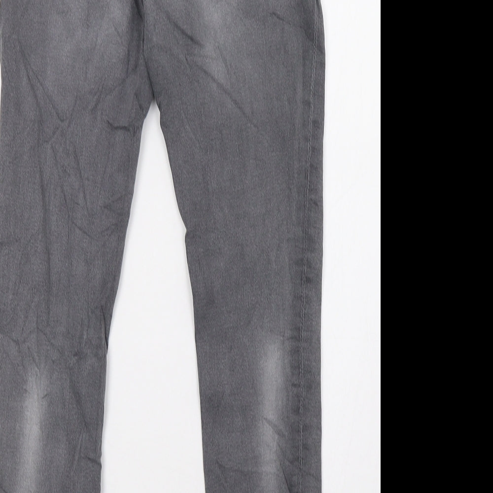 NOVA Womens Grey Denim Skinny Jeans Size 8 L26 in