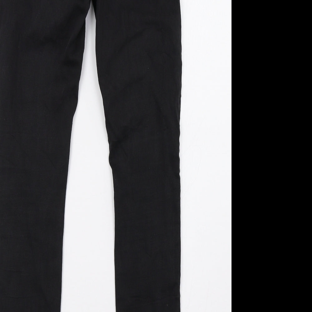fb sister Womens Black Denim Skinny Jeans Size 26 L30 in