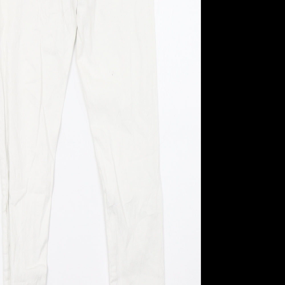 TALLY WEiJL Womens White Skinny Jeans Size 6 L29 in