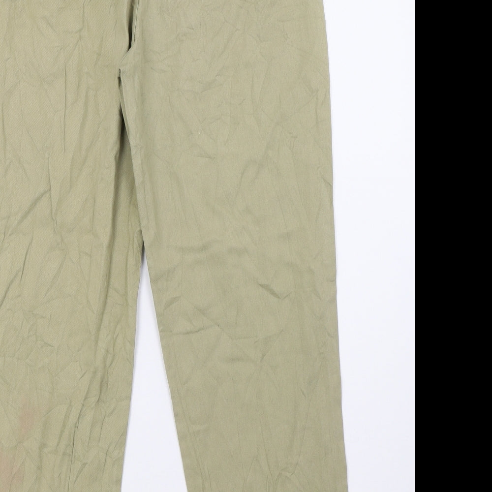 EWM Womens Green Trousers Size 10 L29 in