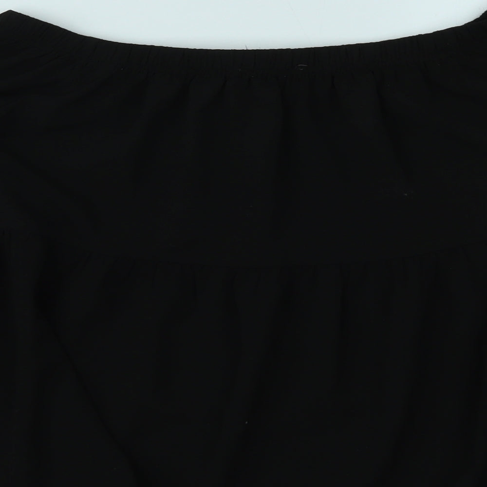 Bella + Canvas Womens Black Basic Blouse Size M