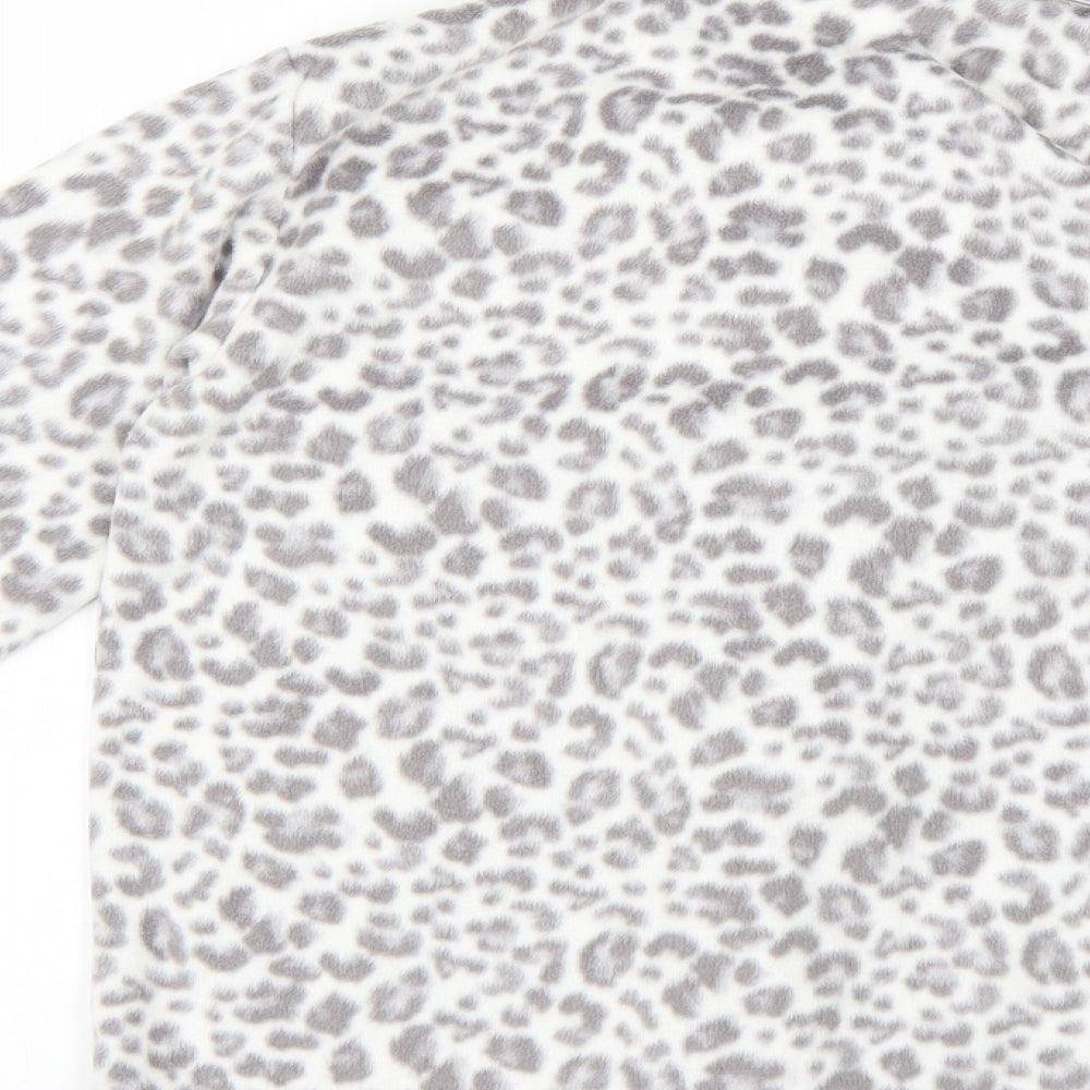 George Womens Grey Animal Print Top Pyjama Top Size 10