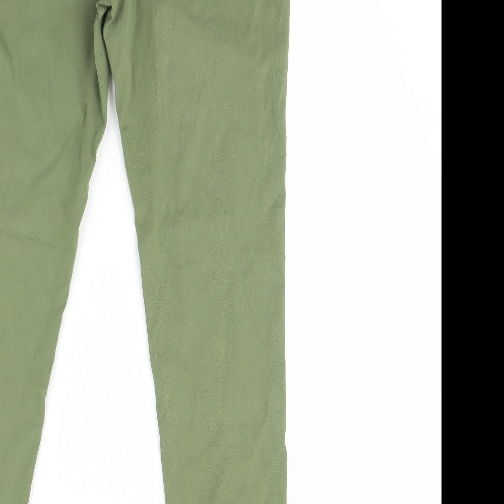 tru Womens Green Denim Skinny Jeans Size 10 L30 in