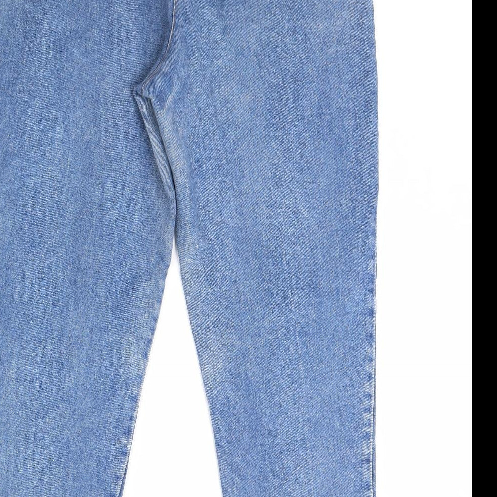 Preworn Womens Blue Denim Straight Jeans Size 36 in L30 in