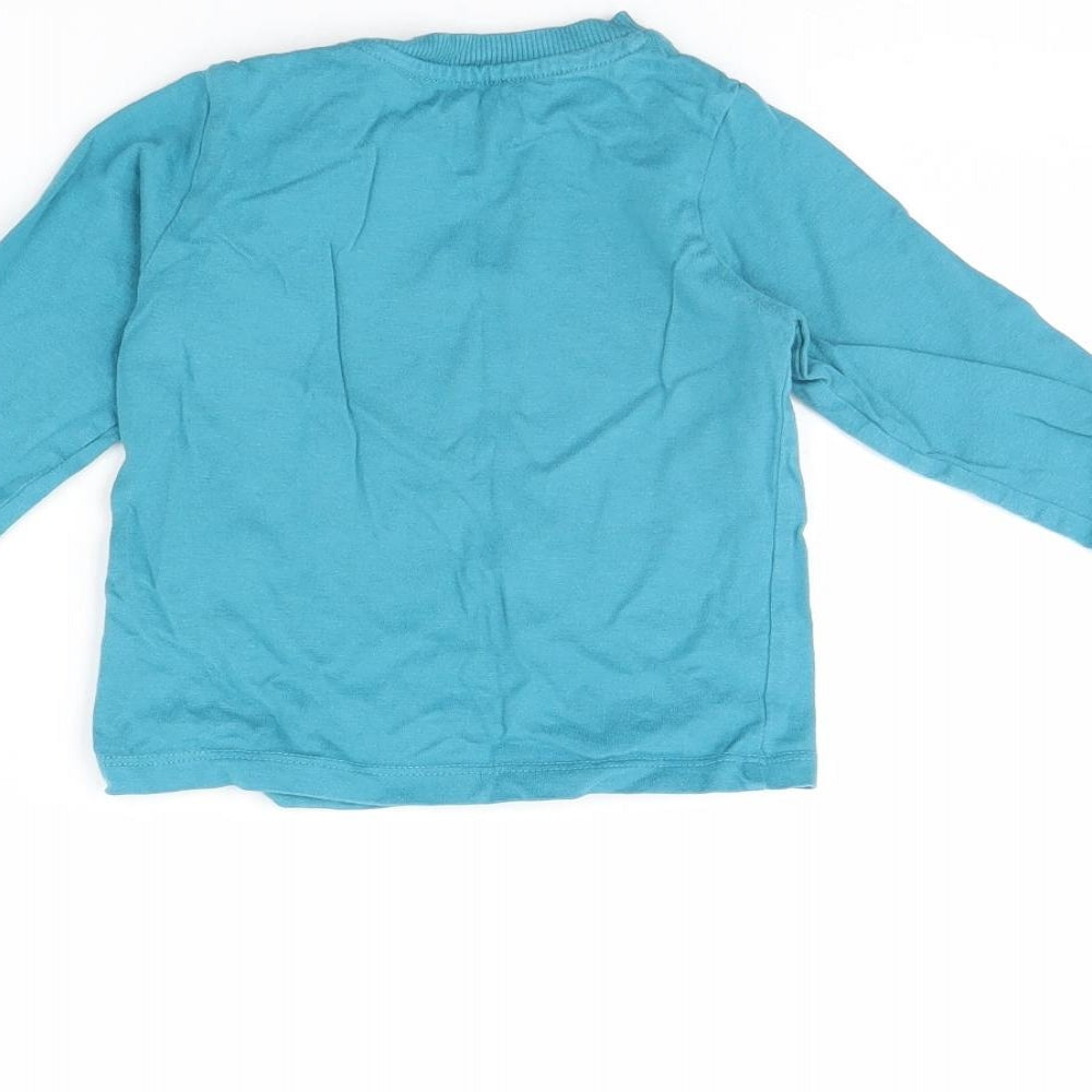 Nutmeg Baby Blue Basic T-Shirt Size 9-12 Months - Little Man