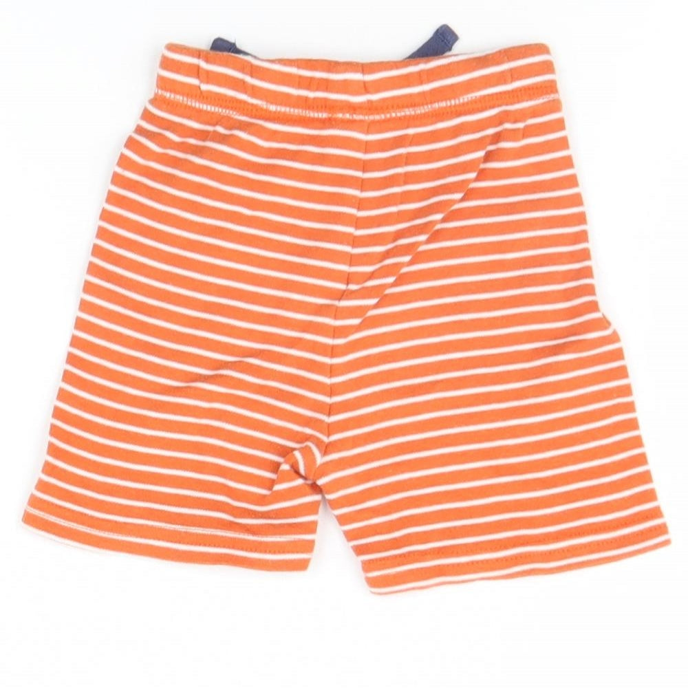 George Baby Orange Striped Cropped Trousers Size 9 Months