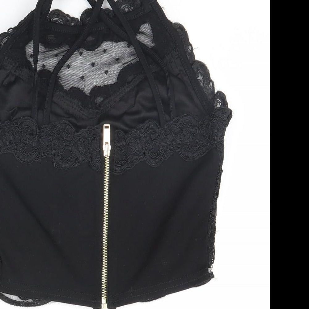 River Island Womens Black Basic Tank Size 6
