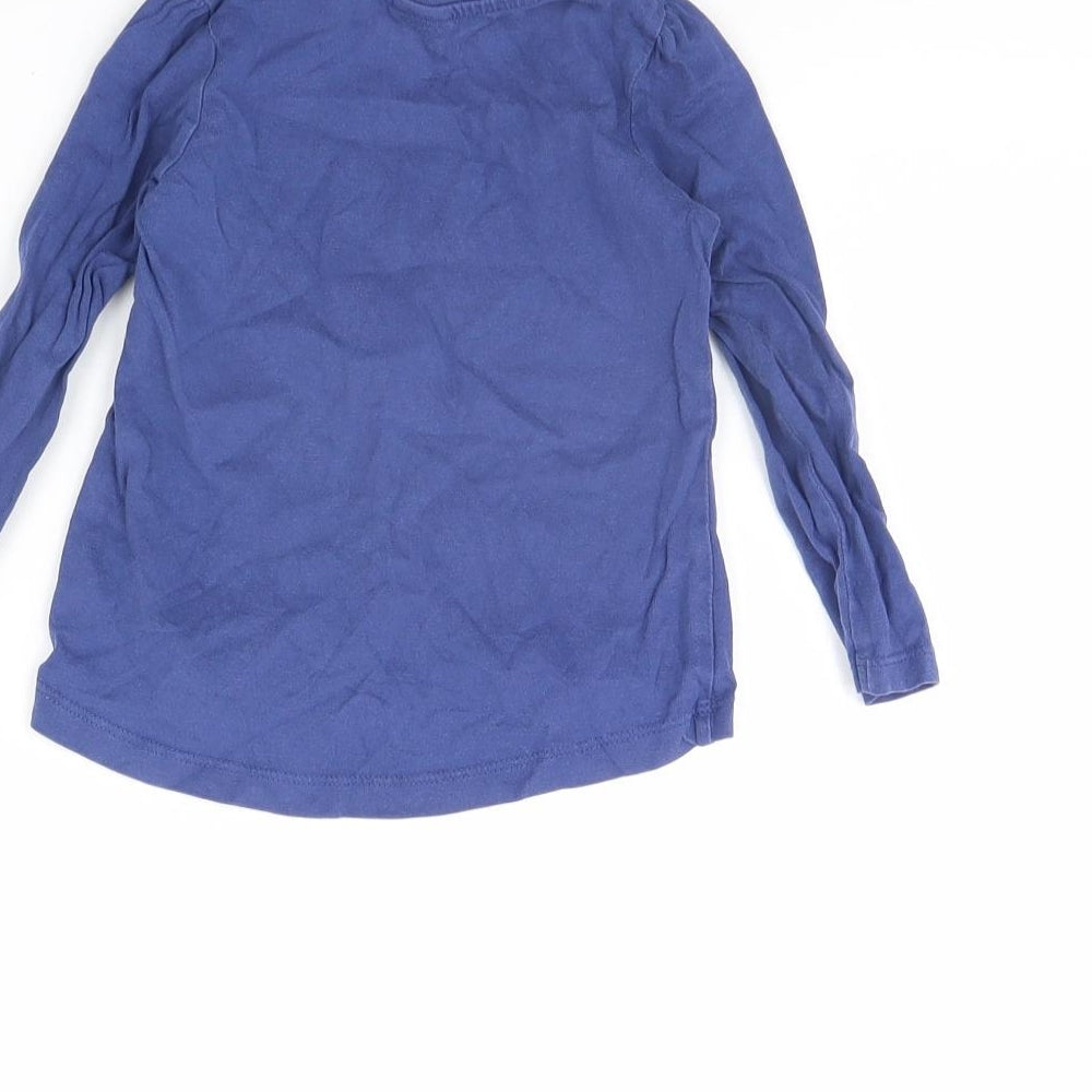 Mini Club Girls Blue Basic T-Shirt Size 9-12 Months