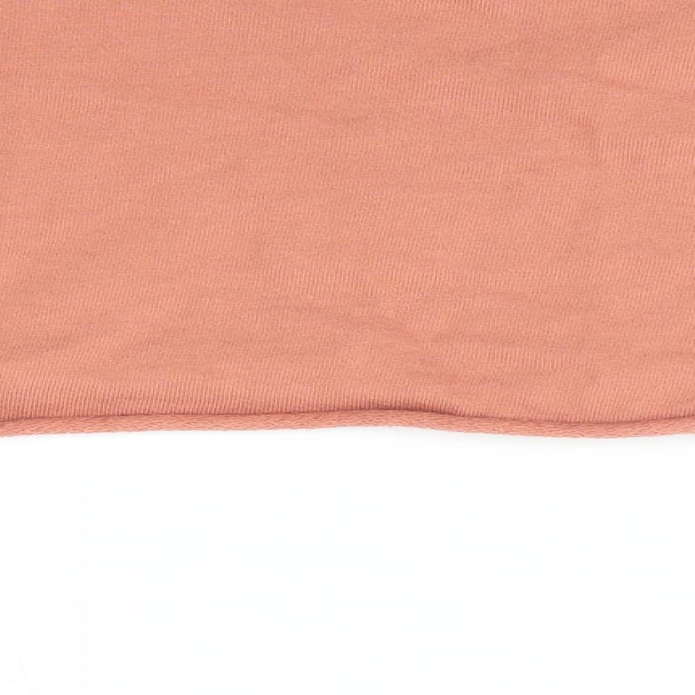Pretty Little Thing Womens Orange Pullover Sweatshirt Size 6 - Cropped