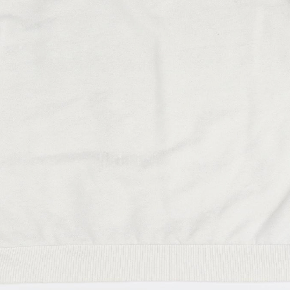 Primark Womens White Pullover Sweatshirt Size S