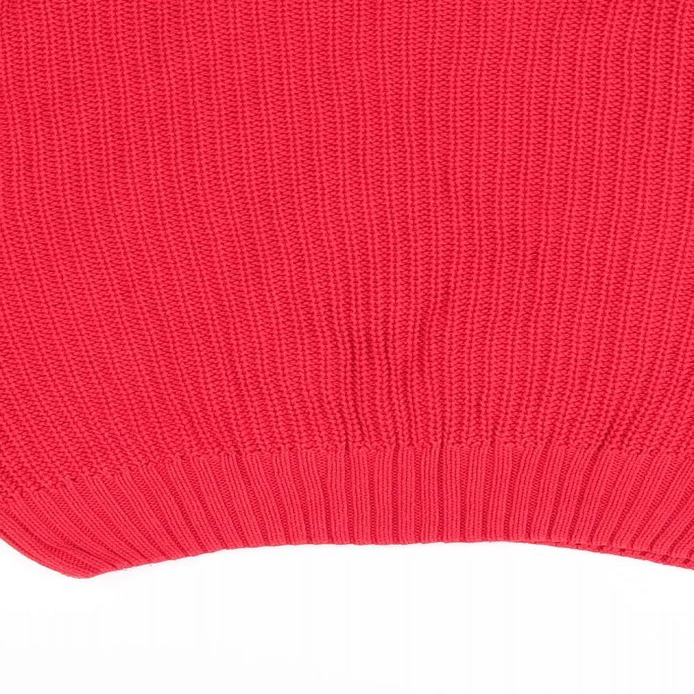Divided Womens Orange Pullover Jumper Size 10