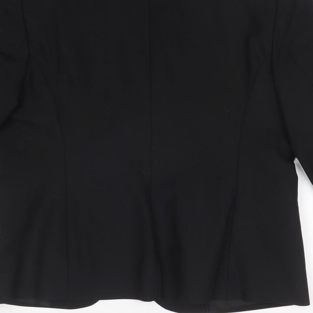 MARI PHILIPPE Womens Black Jacket Suit Jacket Size 40