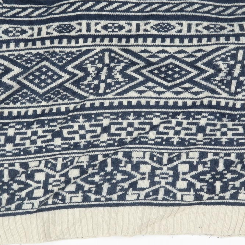 H&M Mens Multicoloured Fair Isle Pullover Sweatshirt