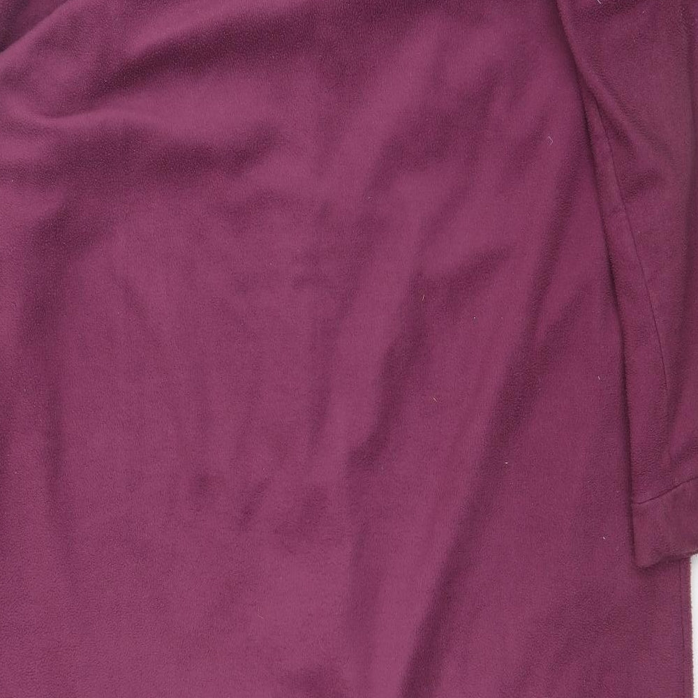 Damart Womens Purple Fleece Overcoat Coat