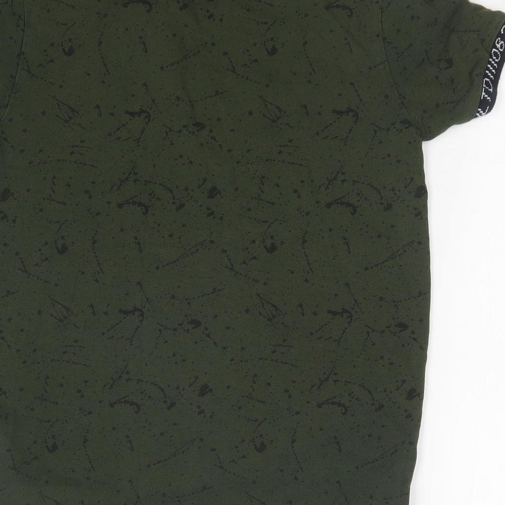 NEXT Boys Green Geometric Basic Polo Size 10 Years