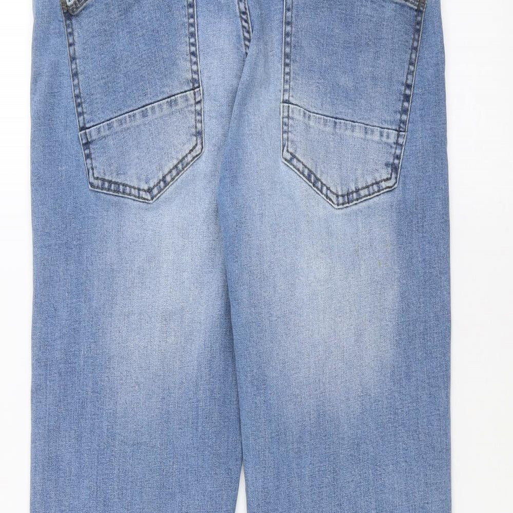 Easy Womens Blue Straight Jeans Size 34 in L30 in