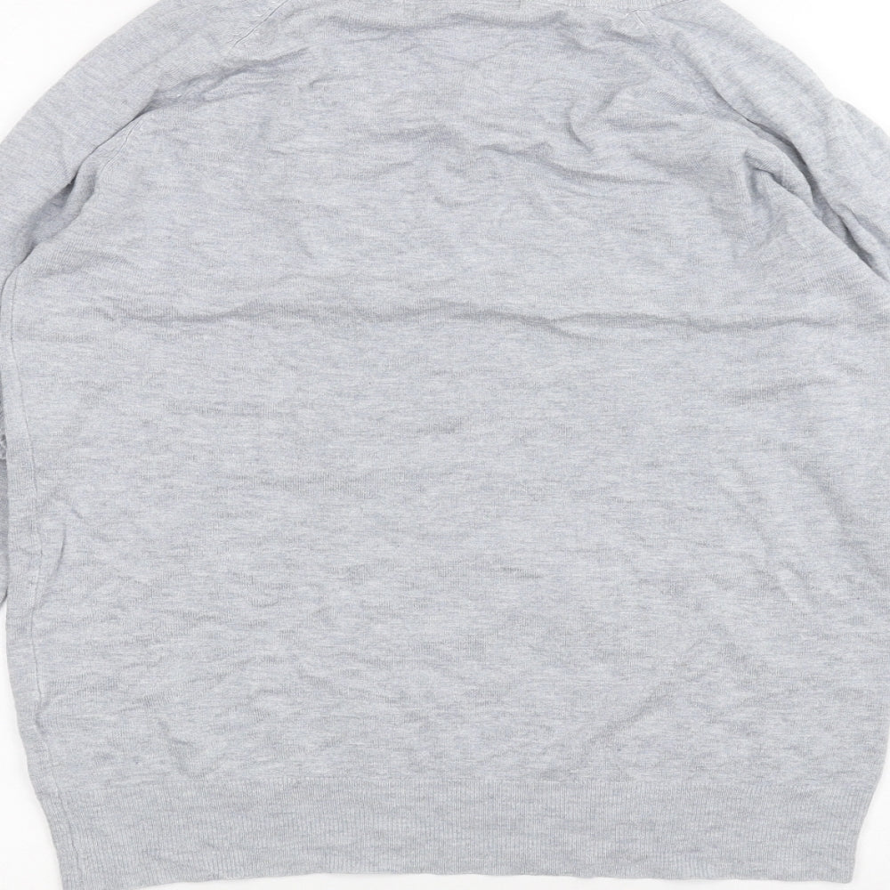 Very Womens Grey Basic T-Shirt Size 10