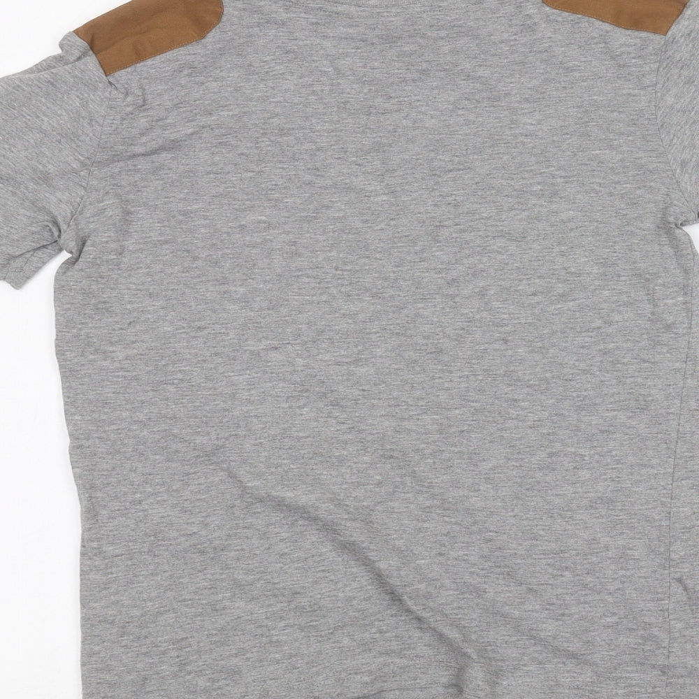 River Island Boys Grey Basic T-Shirt Size 9-10 Years