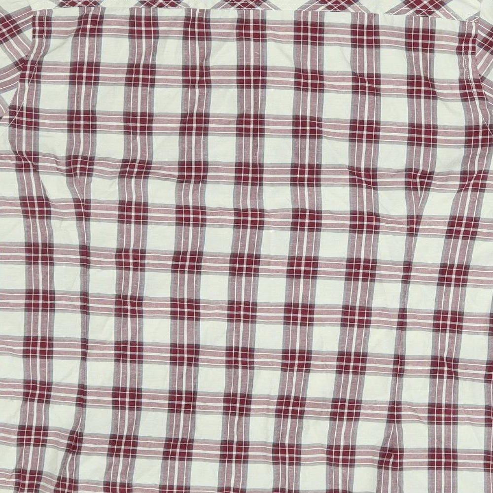 granite Womens Red Plaid Basic Button-Up Size 12
