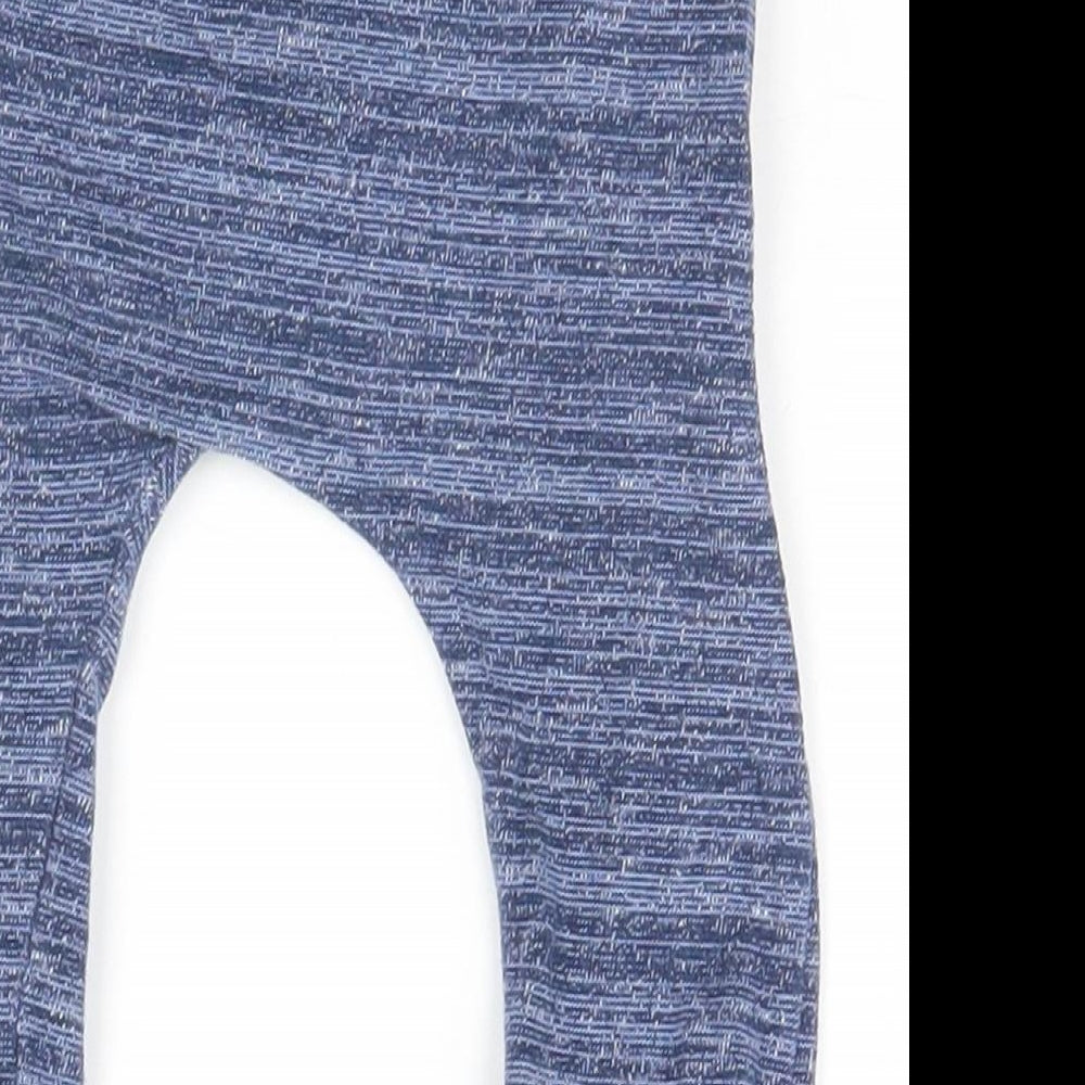 Mini Club Baby Blue Striped Sweatpants Trousers Size 9-12 Months
