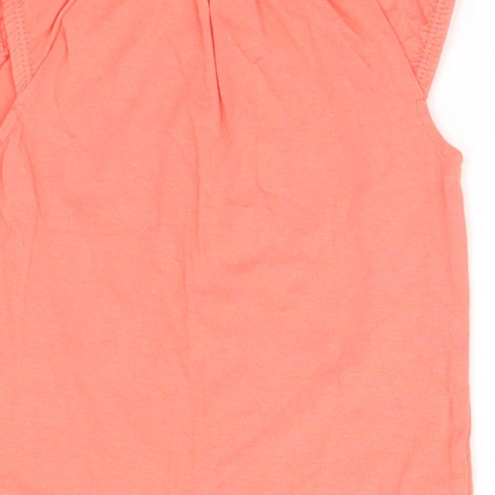Nutmeg Baby Orange Basic T-Shirt Size 6-9 Months - Animals