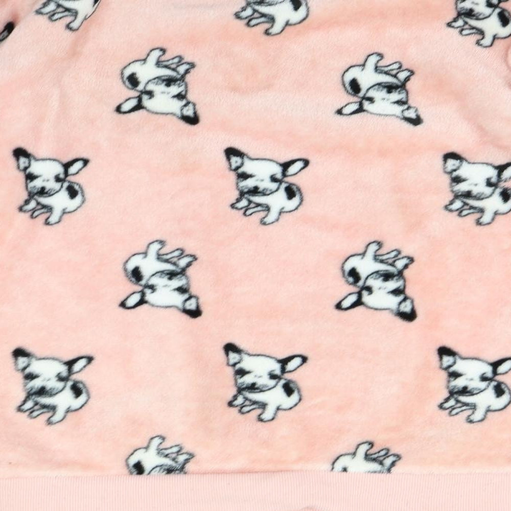 Loungeable Womens Pink Pyjama Top Size L - Pig print