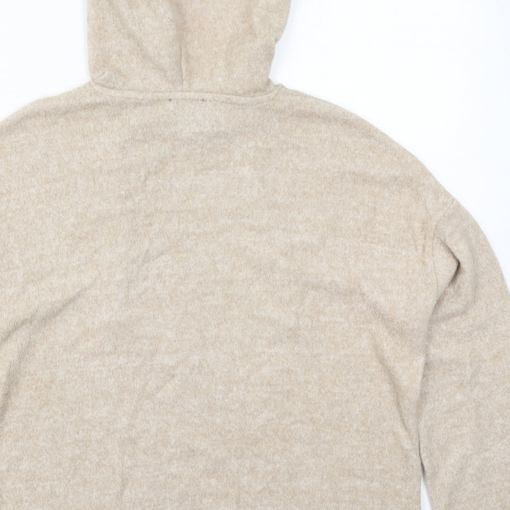 New Look Womens Beige Pullover Hoodie Size S