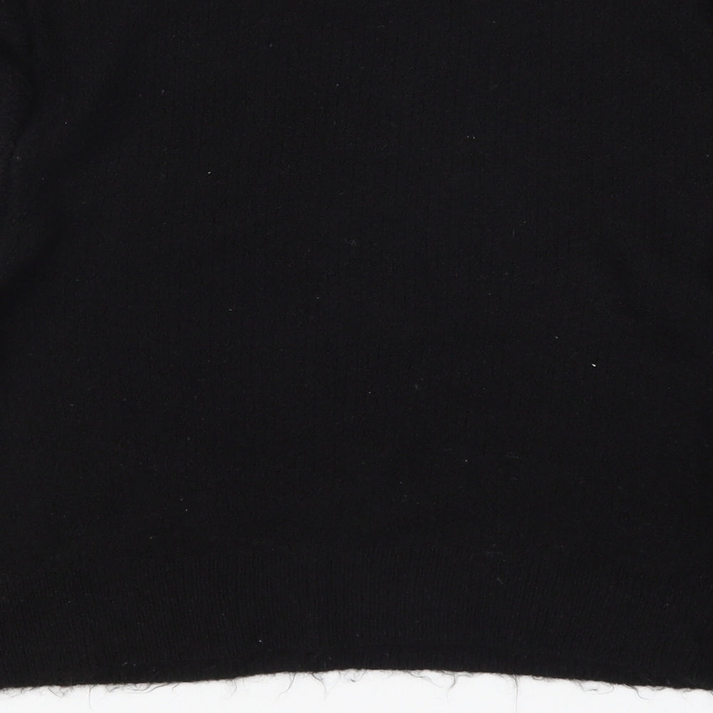H&M Womens Black Knit Pullover Jumper Size M